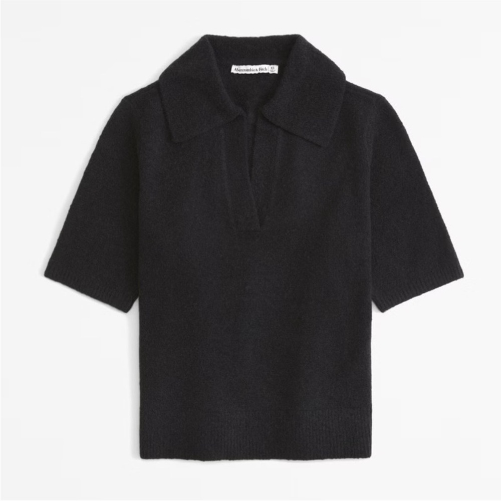 Abercrombie & Fitch Notch-Neck Sweater Tee